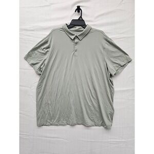 All in Motion Mens XXL Sage Green Short Sleeve Performance Polo Shirt F16964746